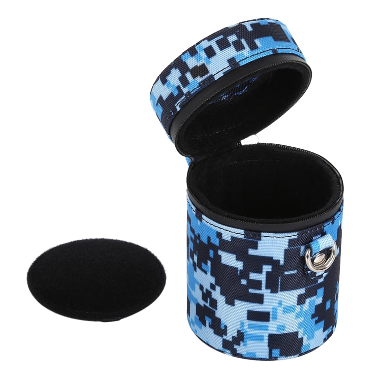 Camouflage Color Small Lens Case Zippered Cloth Pouch Box for DSLR Camera Lens, Size: 11x8x8cm