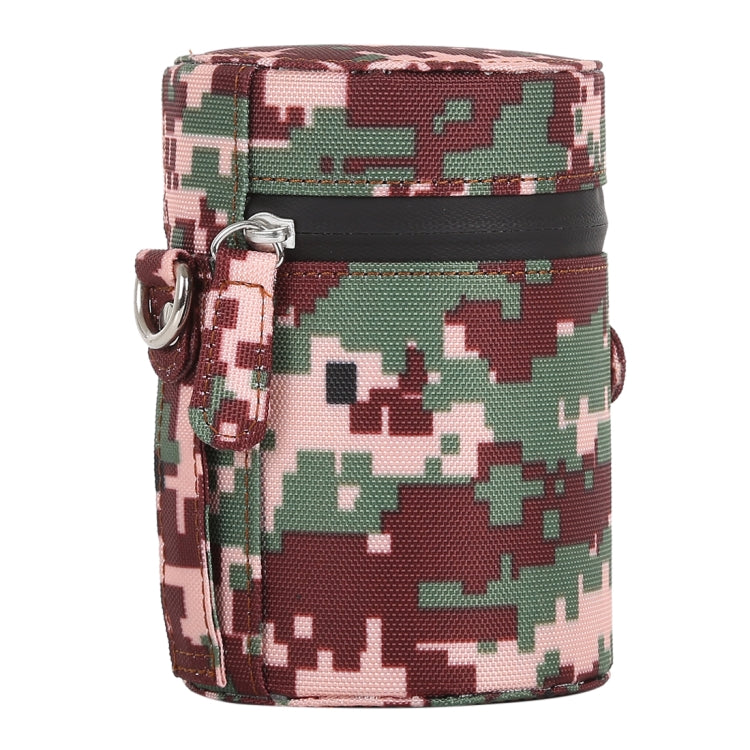 Camouflage Color Small Lens Case Zippered Cloth Pouch Box for DSLR Camera Lens, Size: 11x8x8cm
