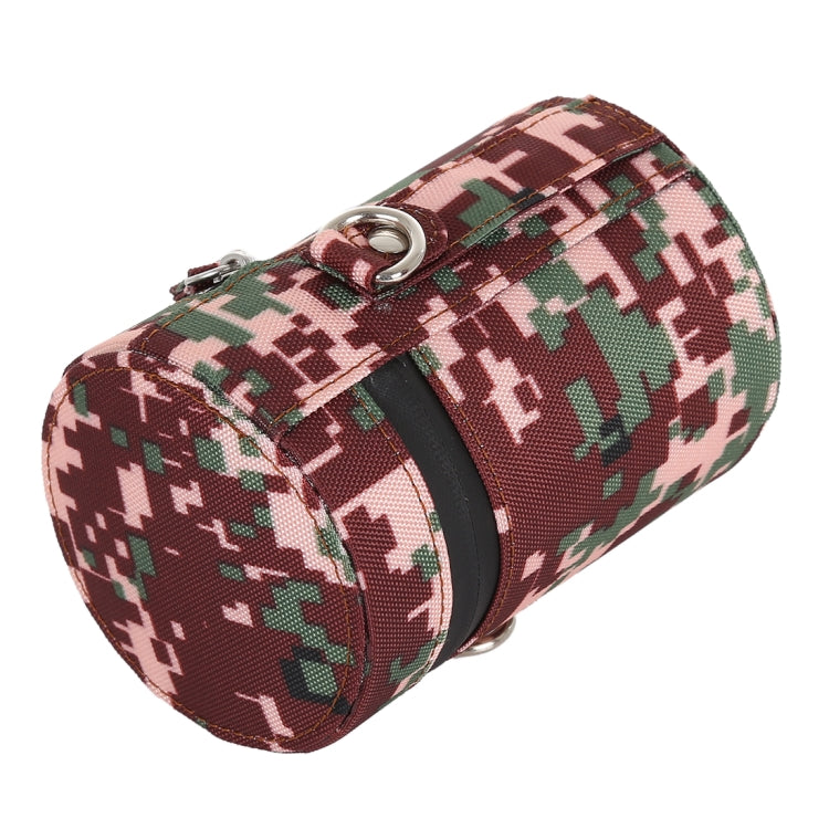 Camouflage Color Small Lens Case Zippered Cloth Pouch Box for DSLR Camera Lens, Size: 11x8x8cm