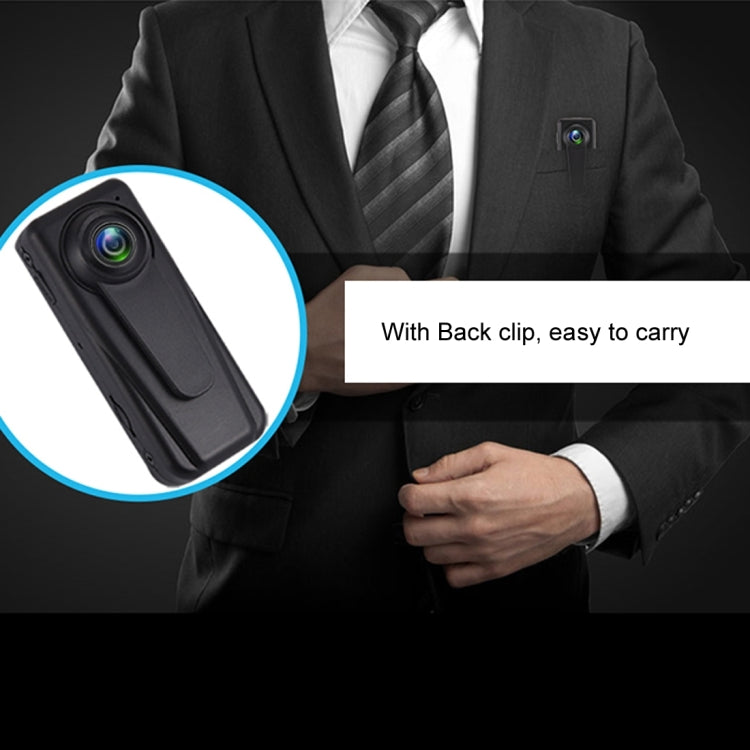 F1 FHD 140 Degree Wide Angle Viewing Mini DV Recorder Camera with Clip, Support Motion Detection & 128GB Micro SD Card(Black)