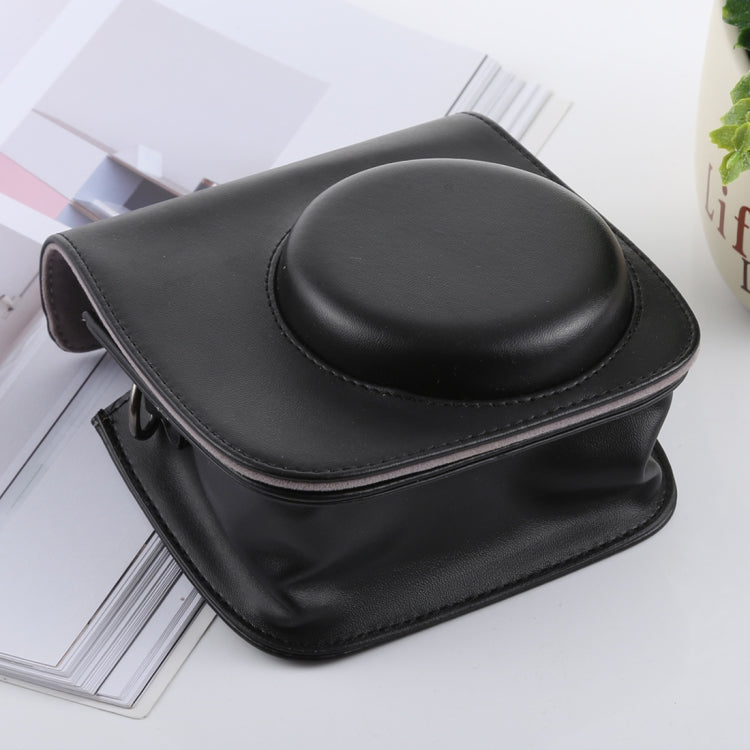 Retro Style Full Body Camera PU Leather Case Bag with Strap for FUJIFILM instax mini 9 / mini 8+ / mini 8