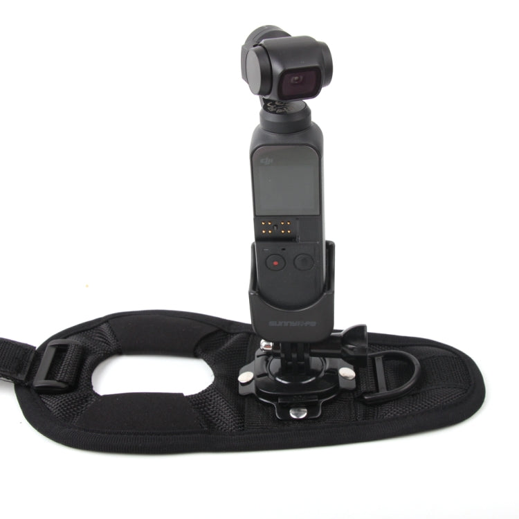 Elastic Adjustable Wrist Strap Mount Belt with Adapter for DJI OSMO Pocke(Black)
