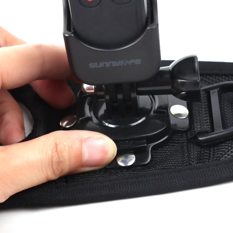 Elastic Adjustable Wrist Strap Mount Belt with Adapter for DJI OSMO Pocke(Black)