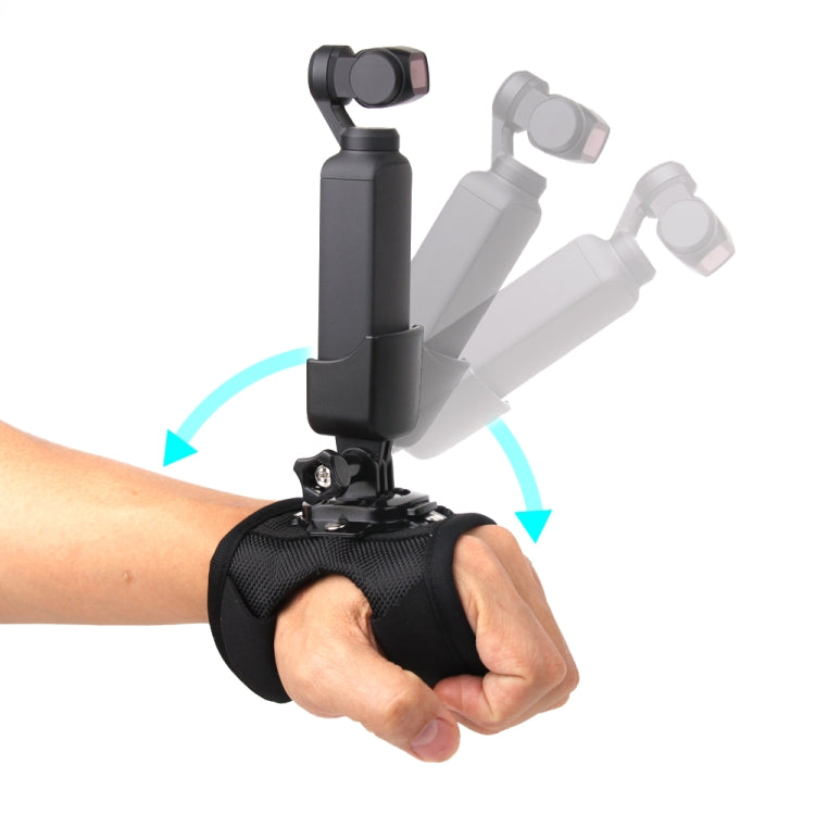 Elastic Adjustable Wrist Strap Mount Belt with Adapter for DJI OSMO Pocke(Black)