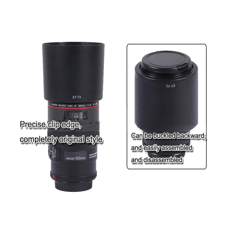 ET-73 Lens Hood Shade for Canon EF100/2.8L IS USM Macro Lens
