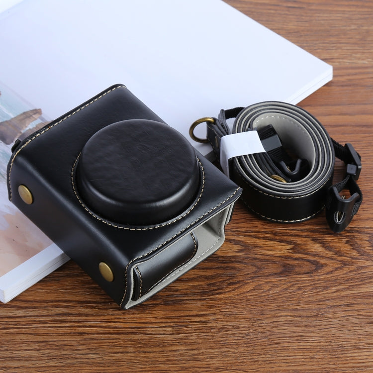 G7XII PU Leather Camera Protective bag for Canon Powershot G7X Mark 2 G7XII Digital camera, with Strap