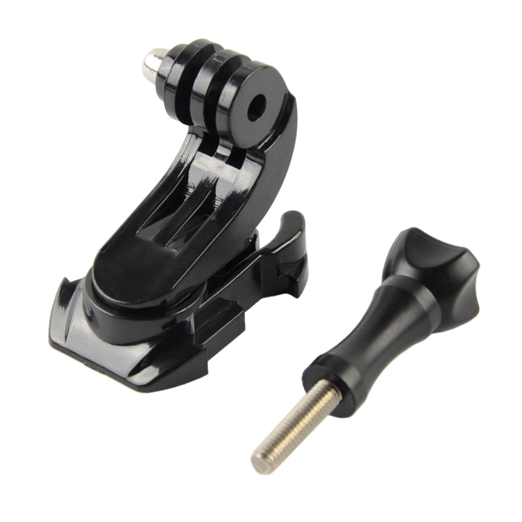 GP451 360-degree Rotating J-type Base for GoPro Hero11 Black / HERO10 Black /9 Black /8 Black /7 /6 /5 /5 Session /4 Session /4 /3+ /3 /2 /1, DJI Osmo Action and Other Action Cameras