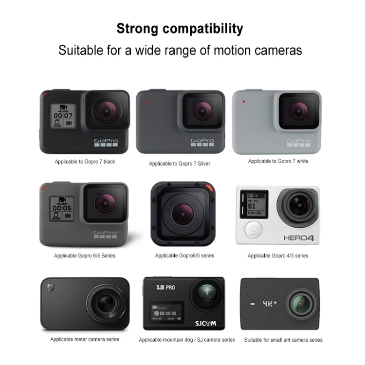GP456 Tripod Bracket for GoPro Hero11 Black / HERO10 Black /9 Black /8 Black /7 /6 /5 /5 Session /4 Session /4 /3+ /3 /2 /1, DJI Osmo Action and Other Action Cameras and 4-6.8 inch Phones