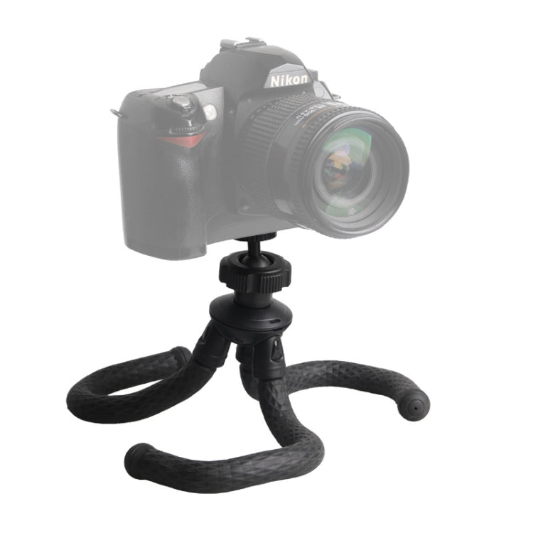 V-R1 Mini Octopus Flexible Tripod Holder with Ball Head for SLR Cameras, GoPro, Cellphone(Black)