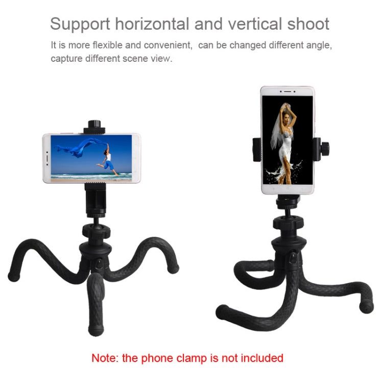 V-R1 Mini Octopus Flexible Tripod Holder with Ball Head for SLR Cameras, GoPro, Cellphone(Black)