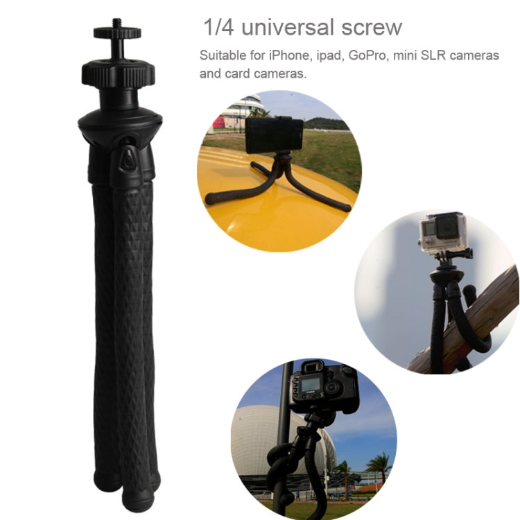 V-R1 Mini Octopus Flexible Tripod Holder with Ball Head for SLR Cameras, GoPro, Cellphone(Black)