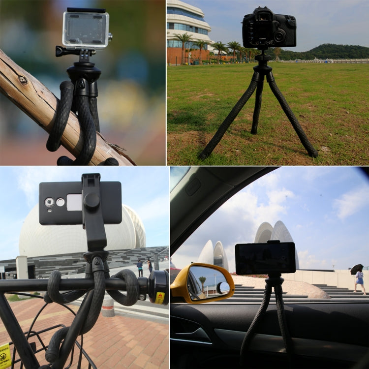 V-R1 Mini Octopus Flexible Tripod Holder with Ball Head for SLR Cameras, GoPro, Cellphone(Black)