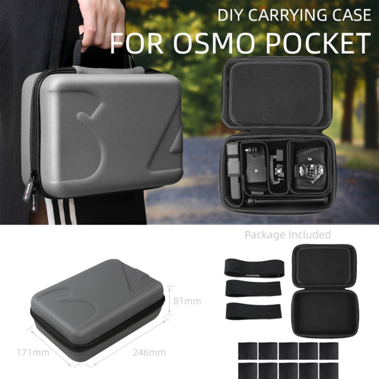 Sunnylife Universal DIY Shockproof Waterproof Portable Storage Box for DJI Osmo Action / Pocket , Size: 24.6cm x 17.1cm x 8.1cm