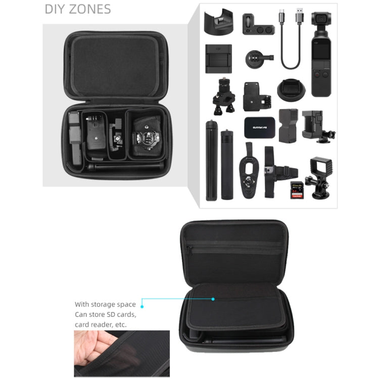 Sunnylife Universal DIY Shockproof Waterproof Portable Storage Box for DJI Osmo Action / Pocket , Size: 24.6cm x 17.1cm x 8.1cm