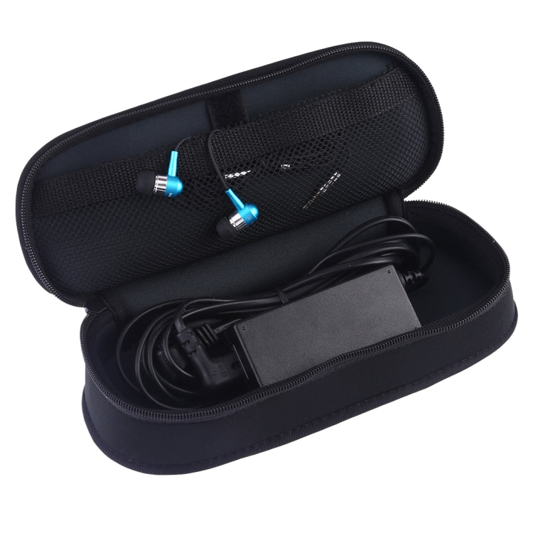Portable Neoprene Digital Accessories Data Cable Storage Bag(Black)
