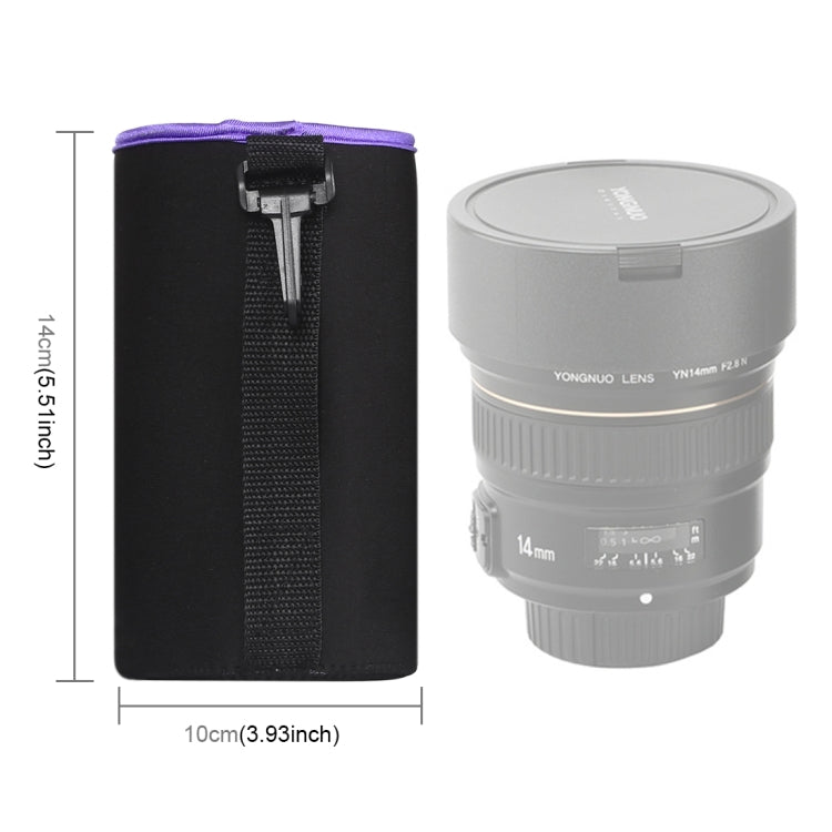 SLR Camera Lens Bag Micro Single Lens Bag Lens Inner Bile Bag Waterproof Protective Case Plus Velvet Thickening, Diameter: 10cm, Height: 14cm