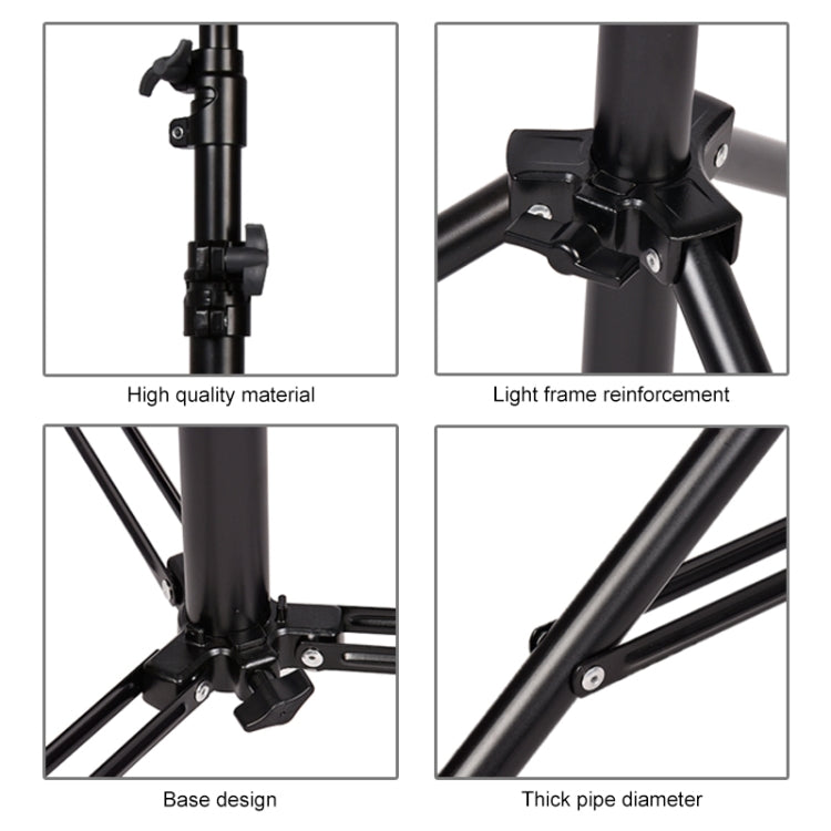 3m Height Professional Photography Metal Lighting Stand Spring Buffer Holder for Studio Flash Light