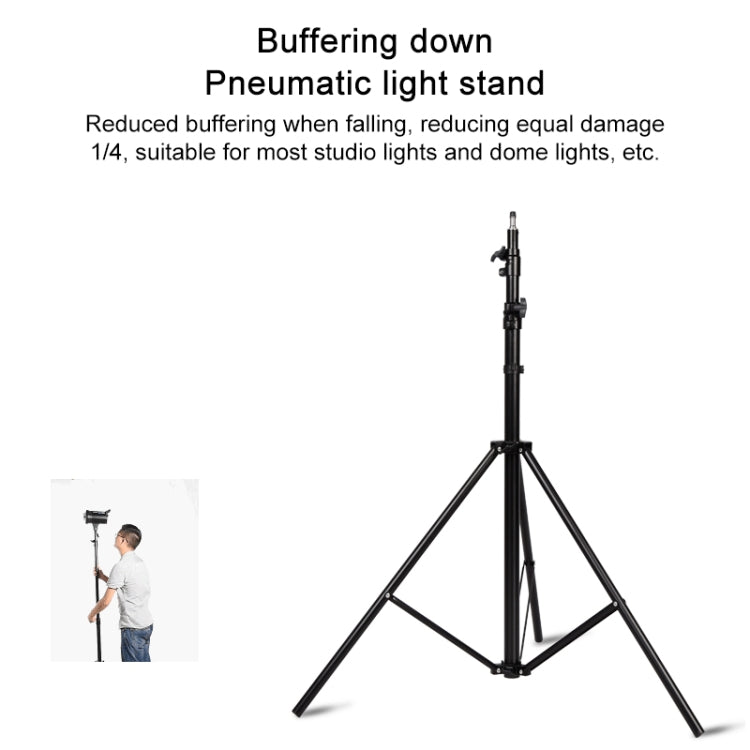 3m Height Professional Photography Metal Lighting Stand Spring Buffer Holder for Studio Flash Light