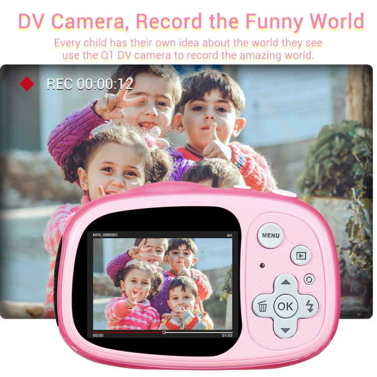 OUKITEL Q1 5.0 MP 2.0 inch HD Screen Digital DV Camera for Children, Support 32GB TF Card IP68 Waterproof