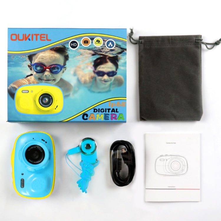 OUKITEL Q1 5.0 MP 2.0 inch HD Screen Digital DV Camera for Children, Support 32GB TF Card IP68 Waterproof