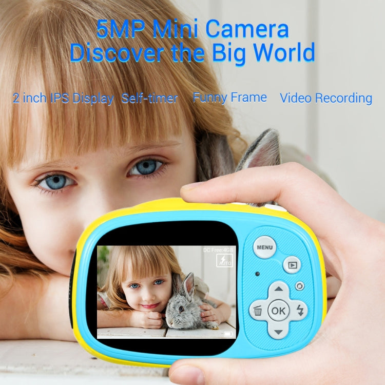 OUKITEL Q1 5.0 MP 2.0 inch HD Screen Digital DV Camera for Children, Support 32GB TF Card IP68 Waterproof