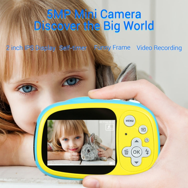 OUKITEL Q1 5.0 MP 2.0 inch HD Screen Digital DV Camera for Children, Support 32GB TF Card IP68 Waterproof