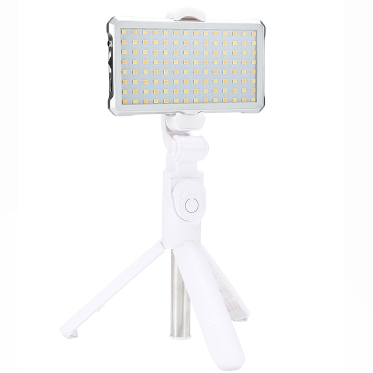 F12 Pocket 112 LEDs 1080LUX Professional Vlogging Photography Video & Photo Studio Light with OLED Display for Canon / Nikon DSLR Cameras(White)