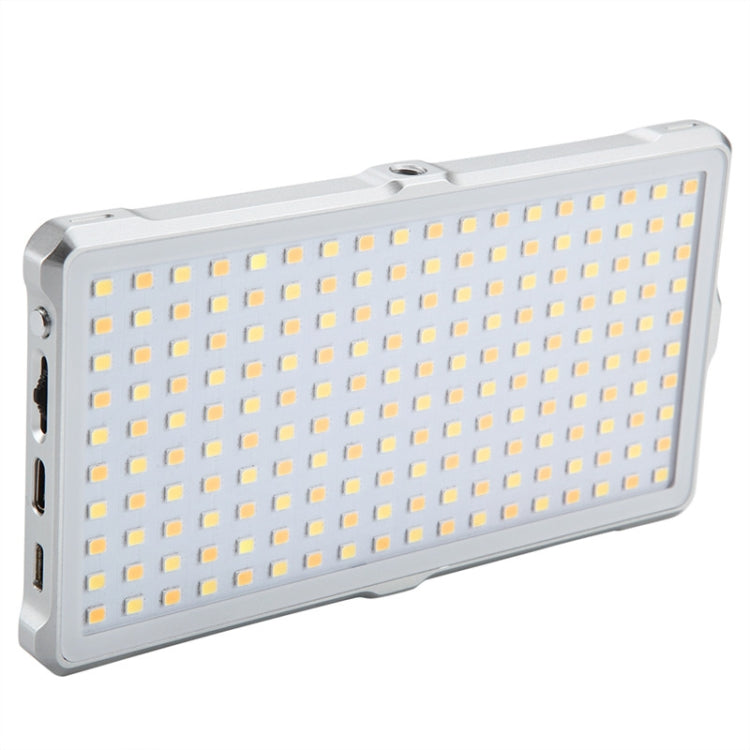 F18 Pocket 180 LEDs Professional Vlogging Photography Video & Photo Studio Light with OLED Display for Canon / Nikon DSLR Cameras(White)