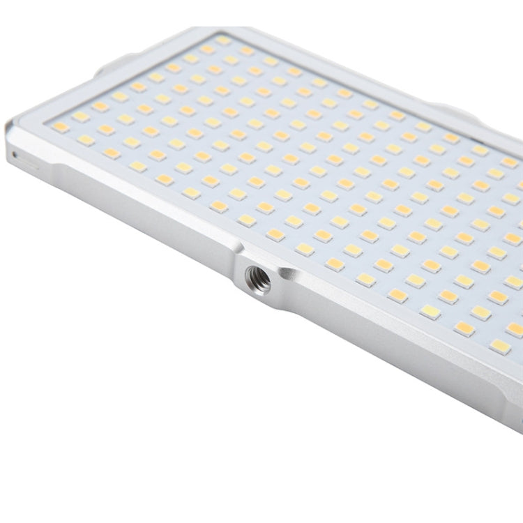 F18 Pocket 180 LEDs Professional Vlogging Photography Video & Photo Studio Light with OLED Display for Canon / Nikon DSLR Cameras(White)