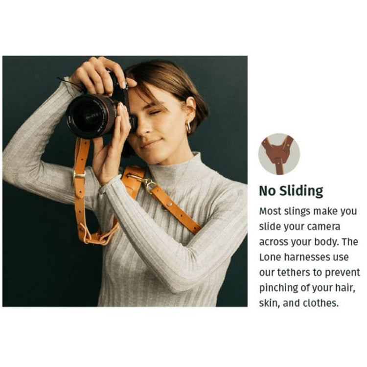 Quick Release Anti-Slip Shoulder Leather Harness Camera Strap with Metal Hook for SLR / DSLR Cameras