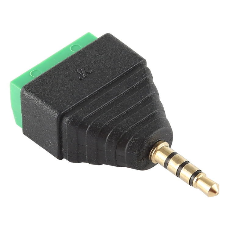 3.5mm Male Plug 4 Pole 4 Pin Terminal Block Stereo Audio Connector