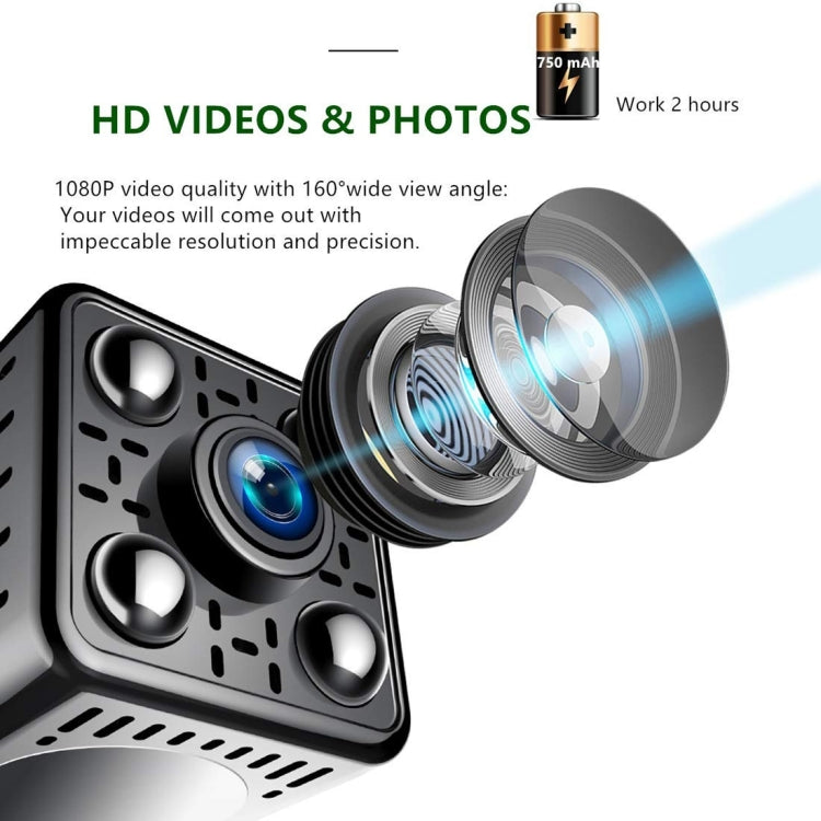 L21 Full HD 1080P WiFi Mini DV Recorder Camera, Support Monitor Detection & Night Vision & TF Card