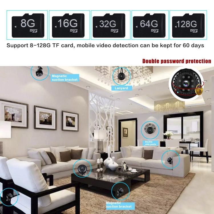 L22 Full HD 1080P WiFi Mini DV Recorder Camera, Support Monitor Detection & Night Vision & TF Card