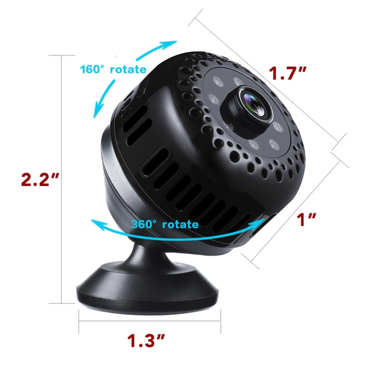 L22 Full HD 1080P WiFi Mini DV Recorder Camera, Support Monitor Detection & Night Vision & TF Card