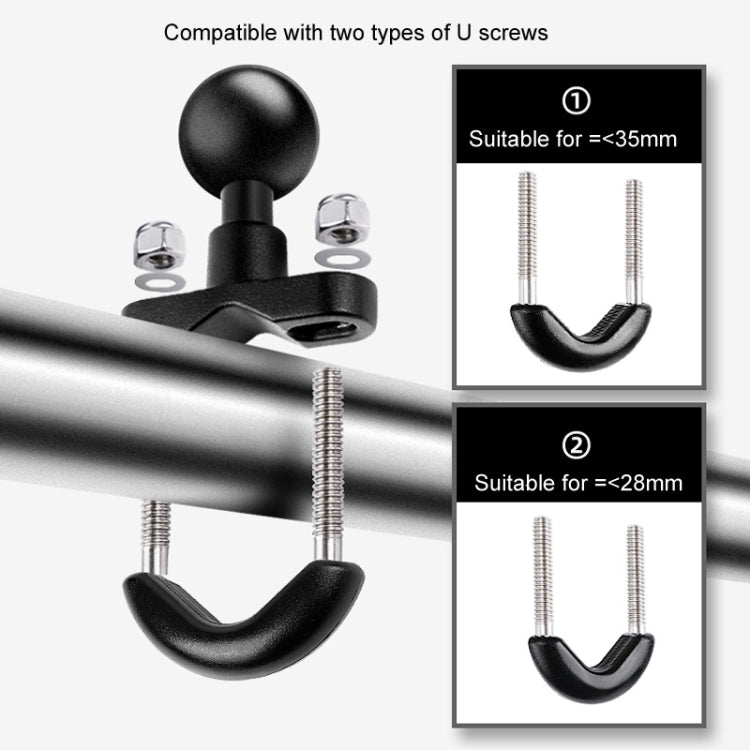 9cm Connecting Rod 20mm Ball Head Motorcycle Handlebar Fixed Mount Holder with Tripod Adapter & Screw for GoPro Hero11 Black / HERO10 Black /9 Black /8 Black /7 /6 /5 /5 Session /4 Session /4 /3+ /3 /2 /1, DJI Osmo Action and Other Action Cameras(Black)