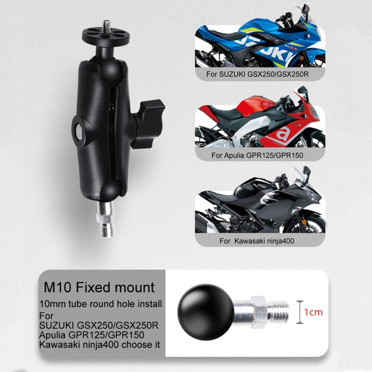 6cm Connecting Rod Fixed Motorcycle Mount Holder for GoPro Hero11 Black / HERO10 Black /9 Black /8 Black /7 /6 /5 /5 Session /4 Session /4 /3+ /3 /2 /1, DJI Osmo Action and Other Action Cameras(Black)