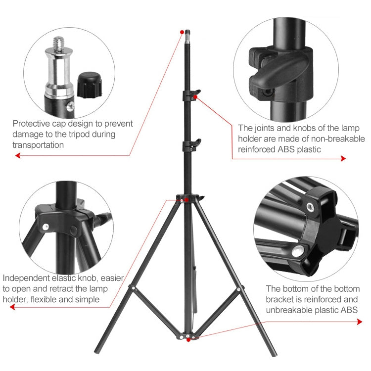 50x70cm Single Light Softbox + 2m Photography Lighting Tripod Mount Stand + Arm Jib Crossbar Bracket Studio Flash Light Set