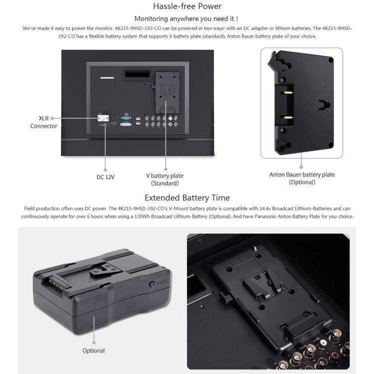 SEETEC 4K215-9HSD-CO 1920x1080 21.5 inch SDI / HDMI Full HD Director Box Camera Field Monitor