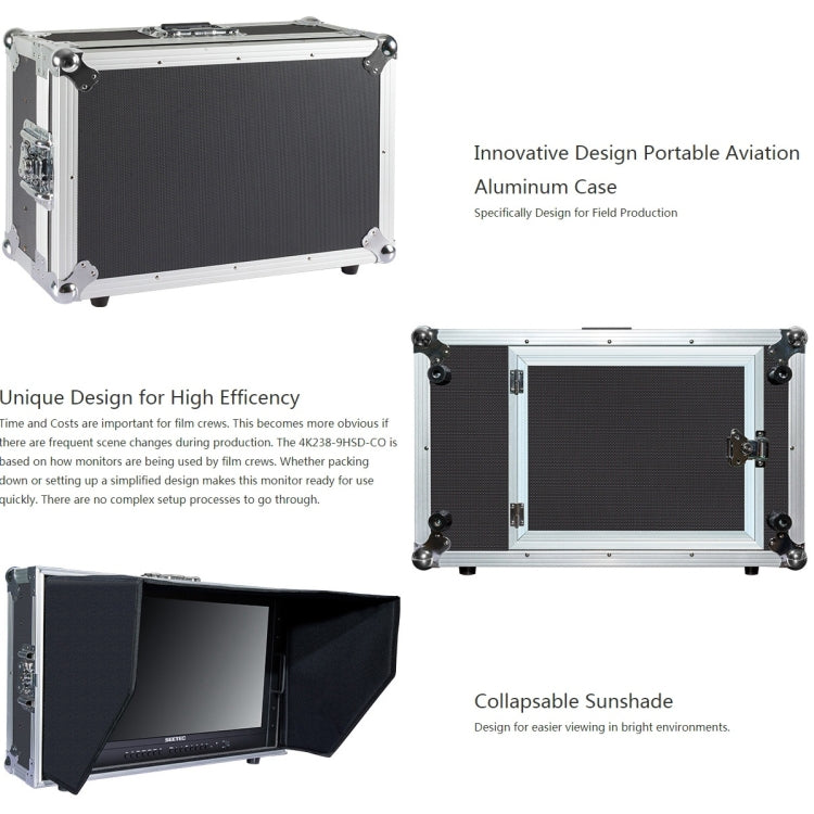 SEETEC 4K238-9HSD-CO 3840x2160 23.8 inch HDMI 4K Ultra HD Director Box Camera Field Monitor, Support Four Screen Split