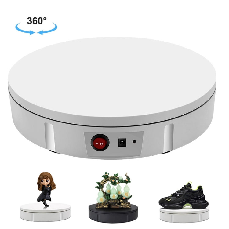 22cm Electric Rotating Display Stand Video Shooting Props Turntable, Load: 50kg, US Plug
