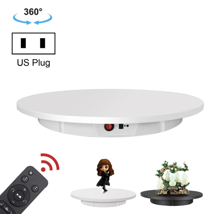 60cm Electric Rotating Display Stand Props Turntable, Load: 100kg, Plug-in Power, US Plug