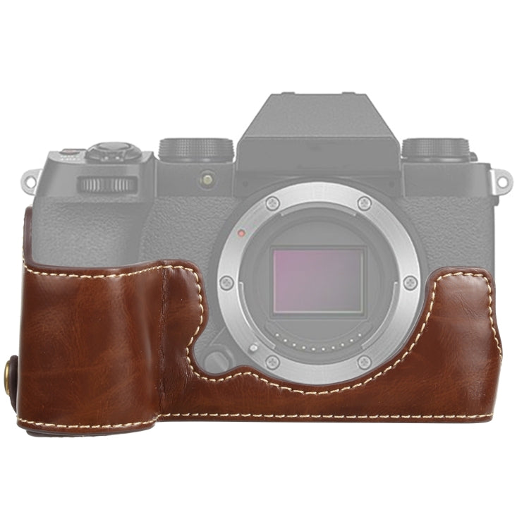 1/4 inch Thread PU Leather Camera Half Case Base for FUJIFILM X-S10