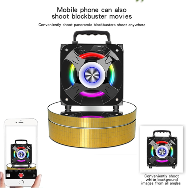 12cm 360 Degree Rotating Turntable Matte Electric Display Stand Video Shooting Props Turntable, Load: 3kg
