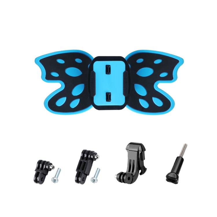 Butterfly Helmet Mount Adapter with 3-Way Pivot Arm & J-Hook Buckle & Long Screw for GoPro Hero11 Black / HERO10 Black /9 Black /8 Black /7 /6 /5 /5 Session /4 Session /4 /3+ /3 /2 /1, DJI Osmo Action and Other Action Cameras