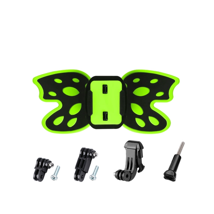 Butterfly Helmet Mount Adapter with 3-Way Pivot Arm & J-Hook Buckle & Long Screw for GoPro Hero11 Black / HERO10 Black /9 Black /8 Black /7 /6 /5 /5 Session /4 Session /4 /3+ /3 /2 /1, DJI Osmo Action and Other Action Cameras