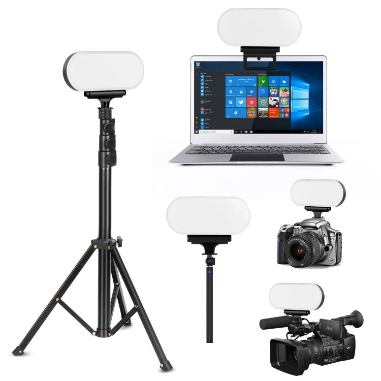 Z2 Oval Digital LED Fill Light Pocket Portable Fill Light Handheld Photography Live Broadcast Light (Black)