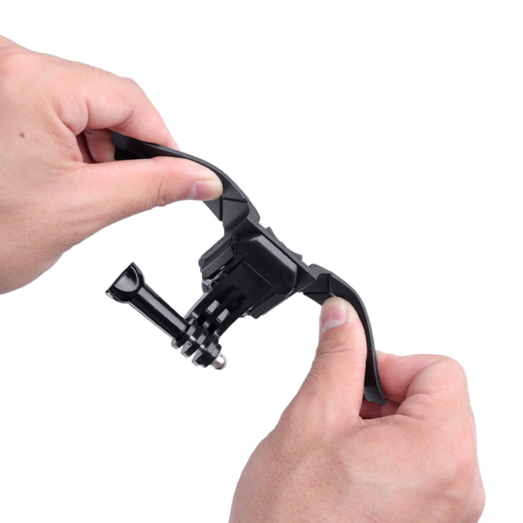 Helmet Mount with J-Hook Buckle  for GoPro Hero11 Black / HERO10 Black /9 Black /8 Black /7 /6 /5 /5 Session /4 Session /4 /3+ /3 /2 /1, DJI Osmo Action and Other Action Cameras (Black)