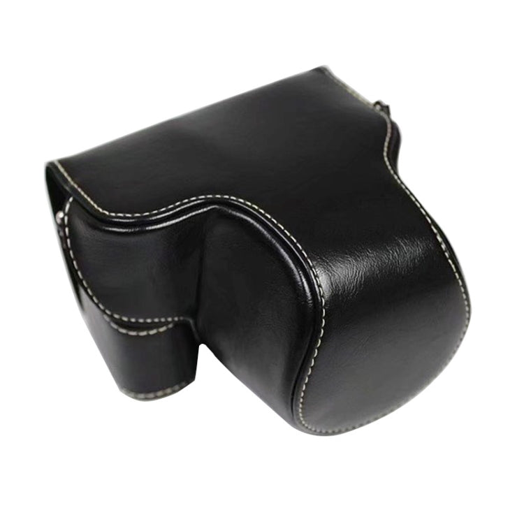 Full Body Camera PU Leather Case Bag for Sony LCE-7C / Alpha 7C / A7C 28-60mm / 40.5mm Lens