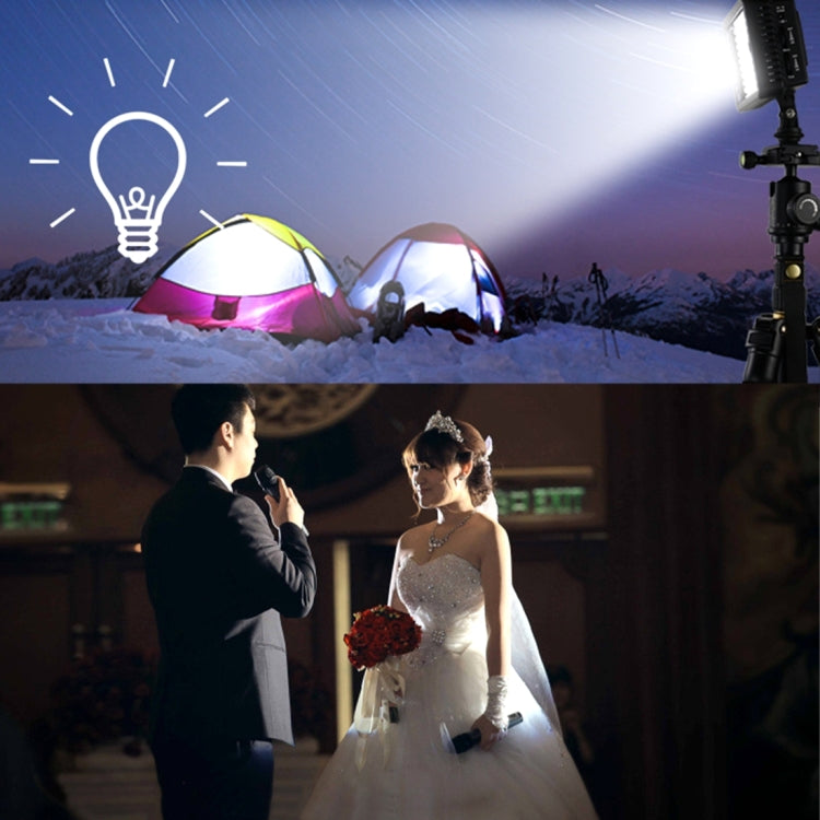 LED-5023 160 LED Dimmable Video Light on-Camera Photography Lighting Fill Light for Canon, Nikon, DSLR Camera with 2 Filter Plates