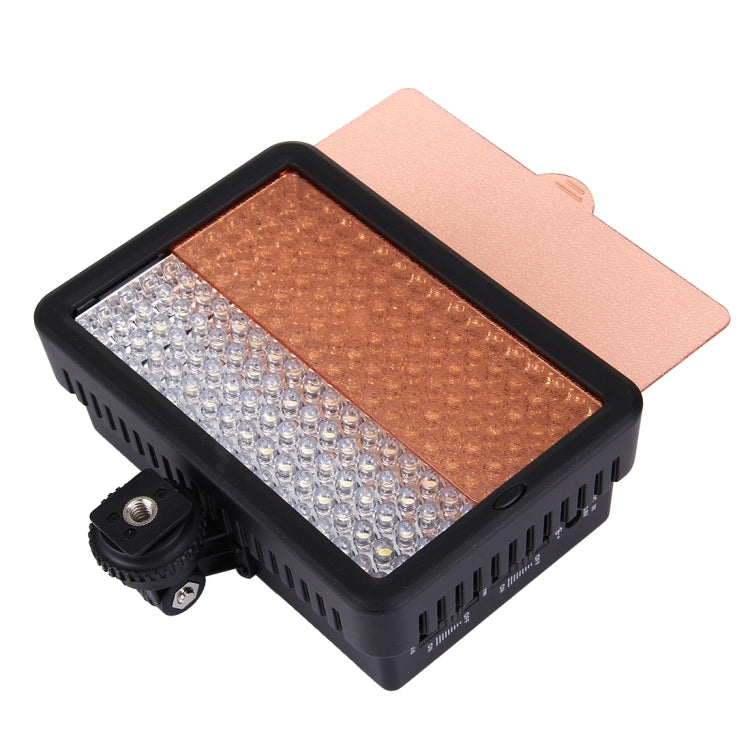 LED-5023 160 LED Dimmable Video Light on-Camera Photography Lighting Fill Light for Canon, Nikon, DSLR Camera with 2 Filter Plates